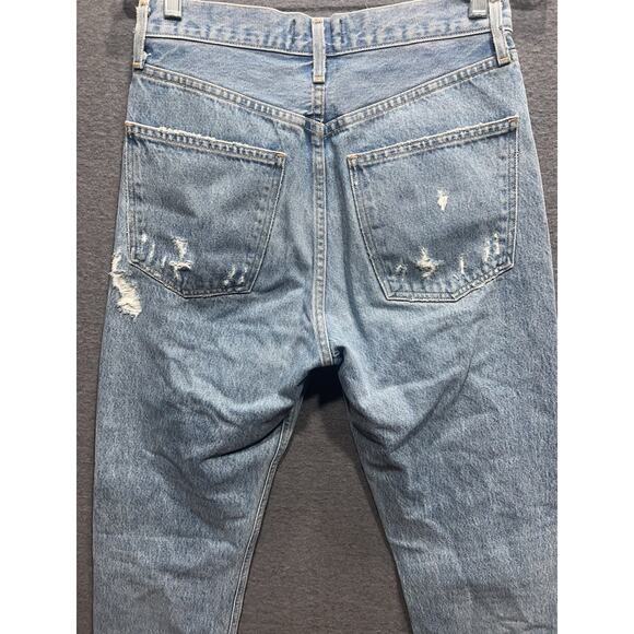 Agolde 90s Y2K Mid Rise Loose Fit Jeans Button Fly Denim Womens Size 25 - Picture 11 of 16